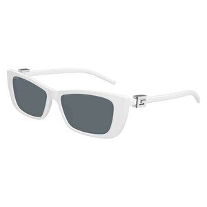New GUCCI White Cat Eye GG1681S 006 Sunglasses Women